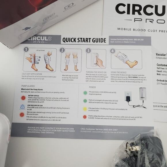 CIRCUL 8 PRO Mobile Blood Clot Portable Prevention Compression Open Box - Picture 9 of 16
